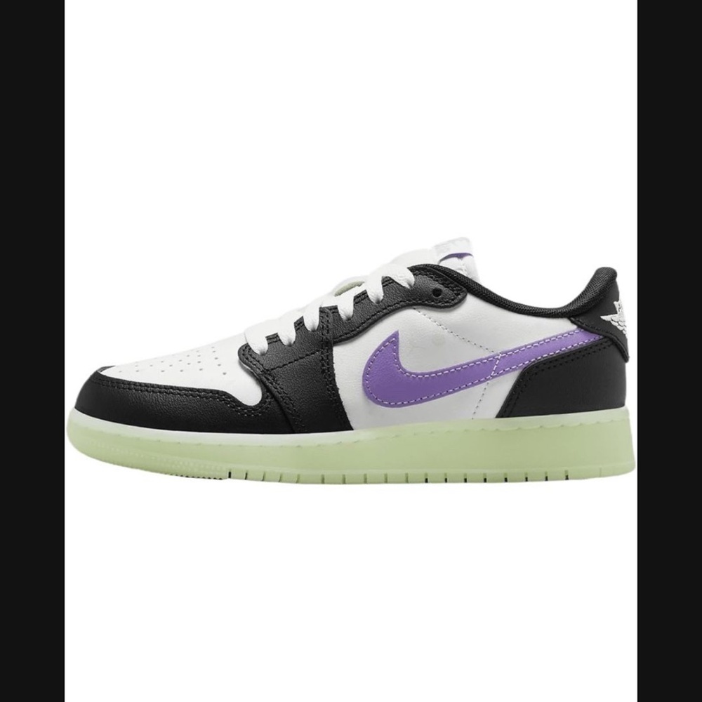 Nike Air Black and White with Purple Accents